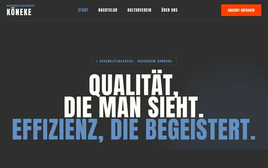 Hausmeisterservice Köneke — Webdesign-Projekt